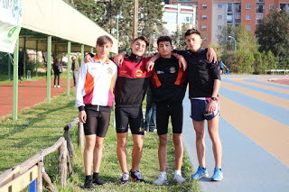 La staffetta 4x100 A con: Frascarelli-Grieco-Fabri-Rosu