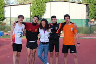 La staffetta 4x100 Cadetti con: Frascarelli-Grieco-Amicizia-Rosu