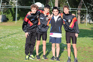 La Staffetta 4x100 B con: Scarcella-Marcosano-Pardo-De Valeri